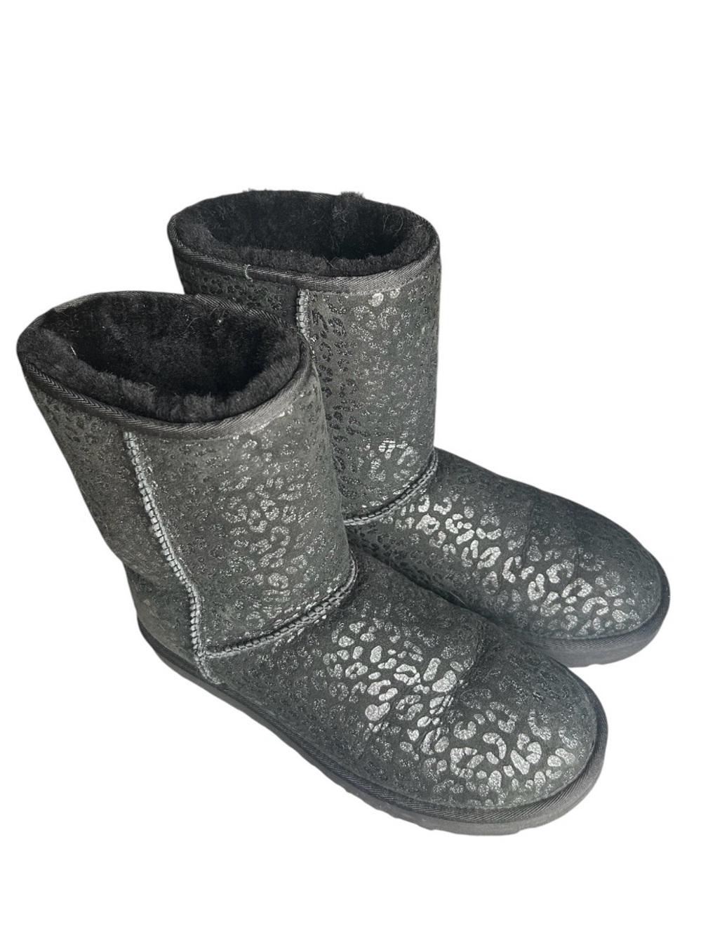 UGG Classic Glitter Leopard Boot